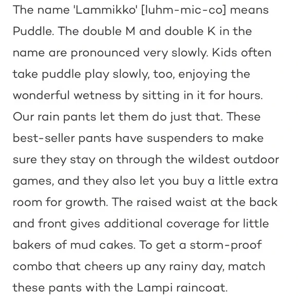 Reima Little Girls Rain
Pants - Lammikko - Picture 10 of 11